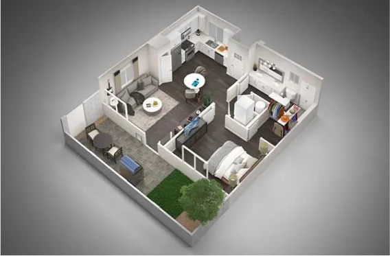 1 Bedroom Homes